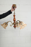 vintage french floral chandelier