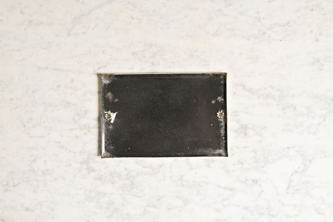 vintage French enameled apartment numbers