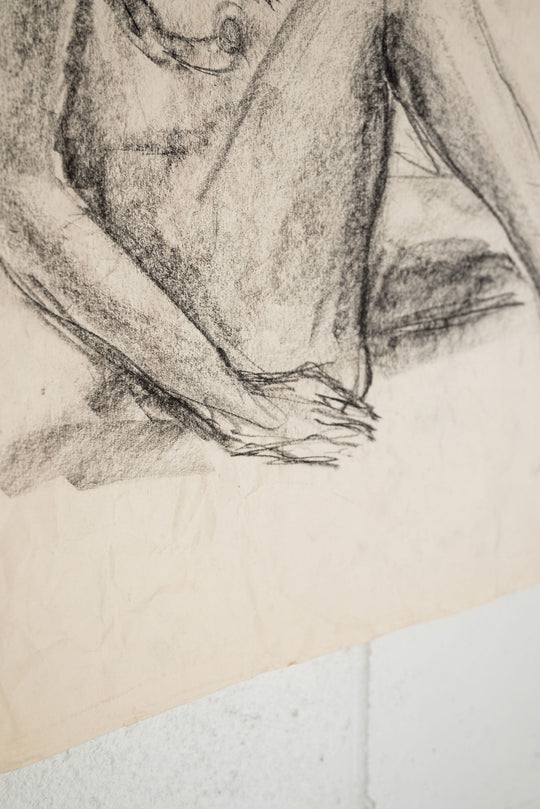 vintage french nude sketch