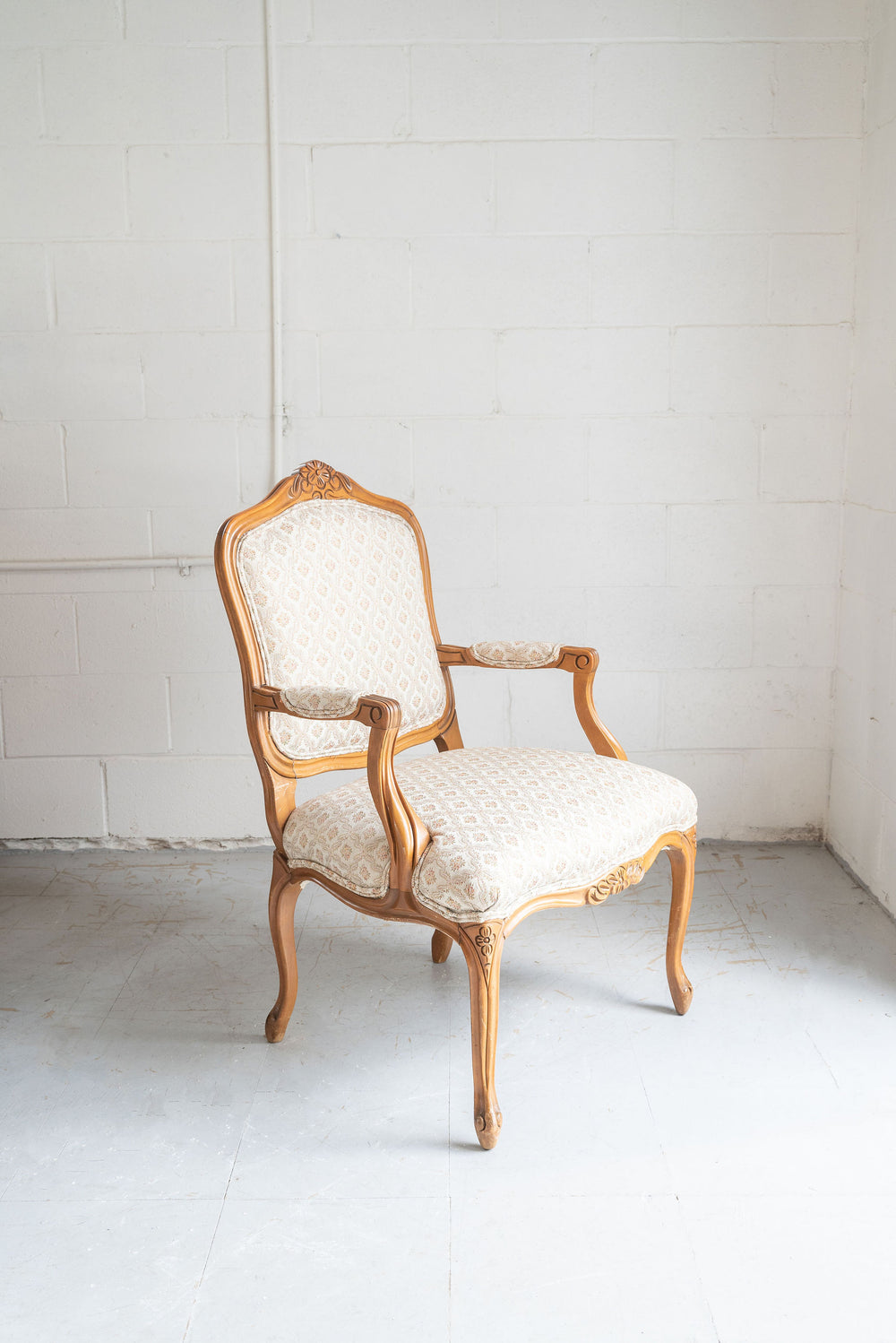 Vintage French Louis XV style armchair