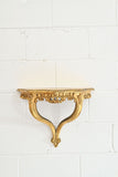 midcentury French baroque style gilt floating console