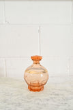 vintage french petite pink glass decanter set