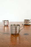 art deco french silver coffee cups