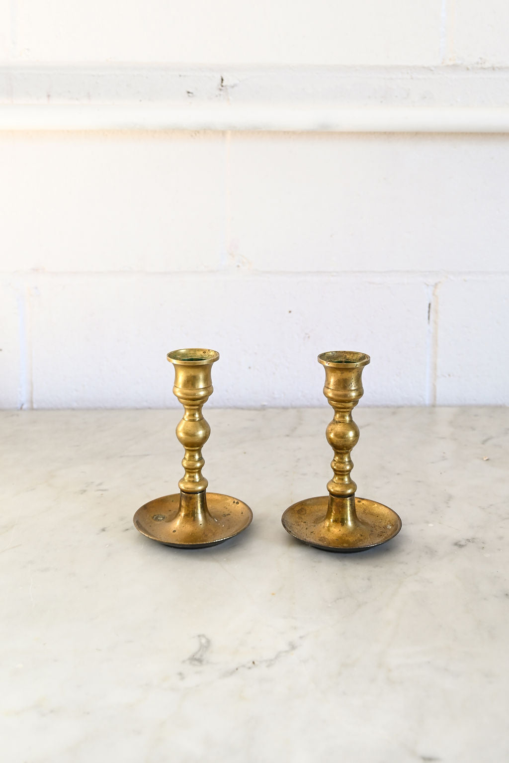 pair of vintage french candlesticks vi