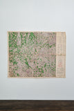 antique french map of "le puy" 1943