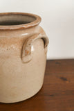 antique french handled stoneware pot