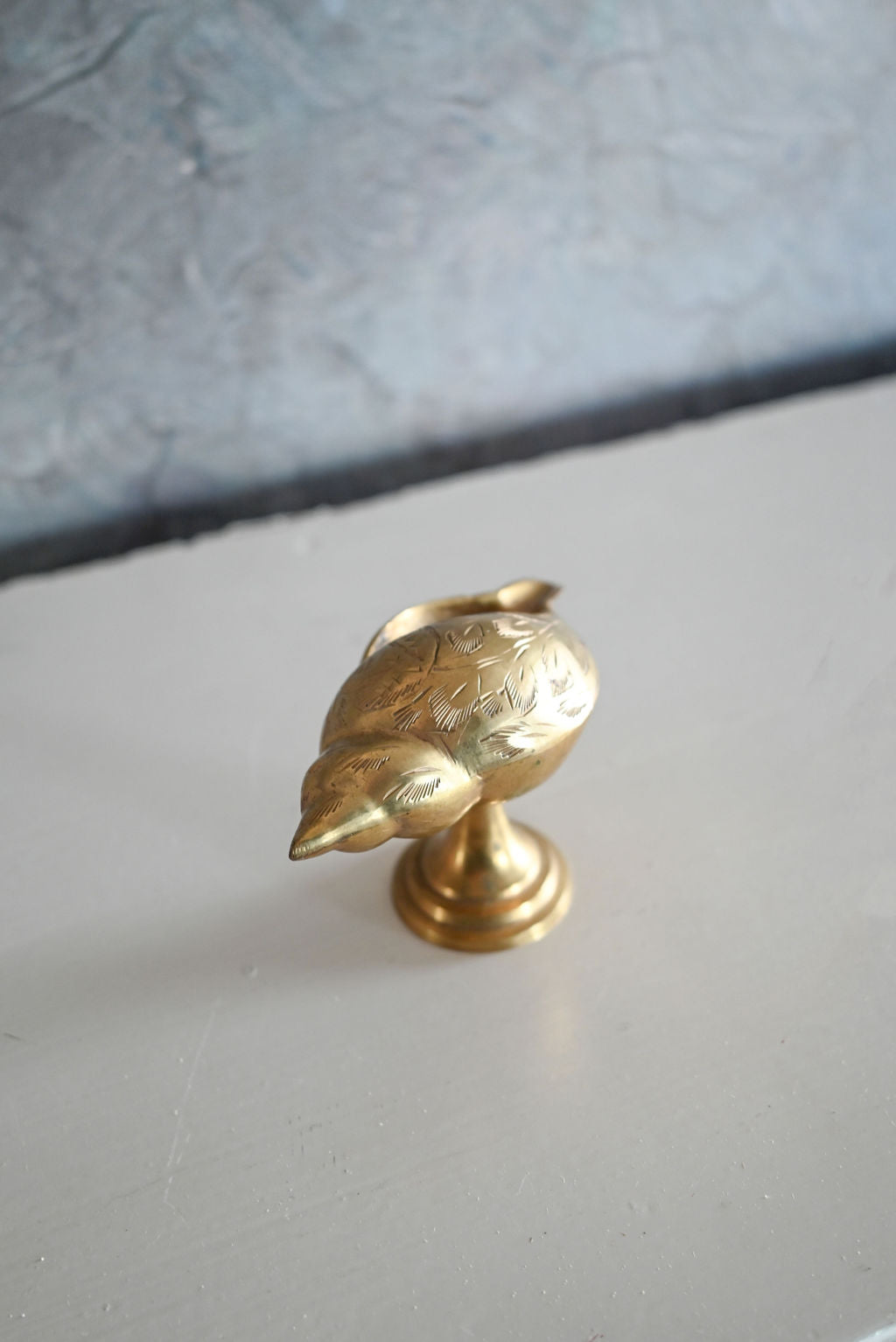 vintage french brass shell "cendrier"