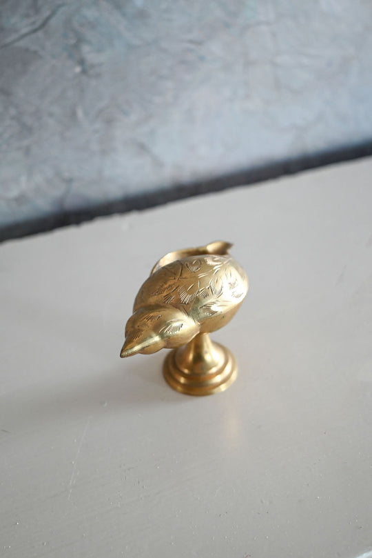 vintage french brass shell "cendrier"