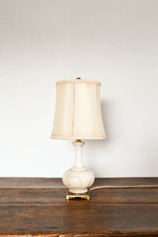 vintage french marble table lamp