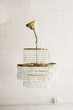 vintage french tiered crystal chandelier