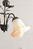 vintage french tulip shade light fixture