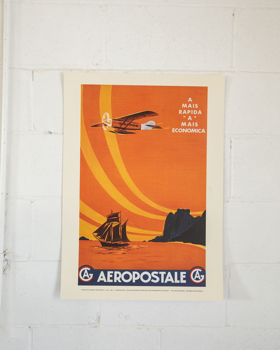 vintage french Aeropostale promotional print