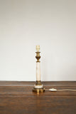 vintage french brass marble table lamp