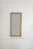vintage french golden framed beaded mirror