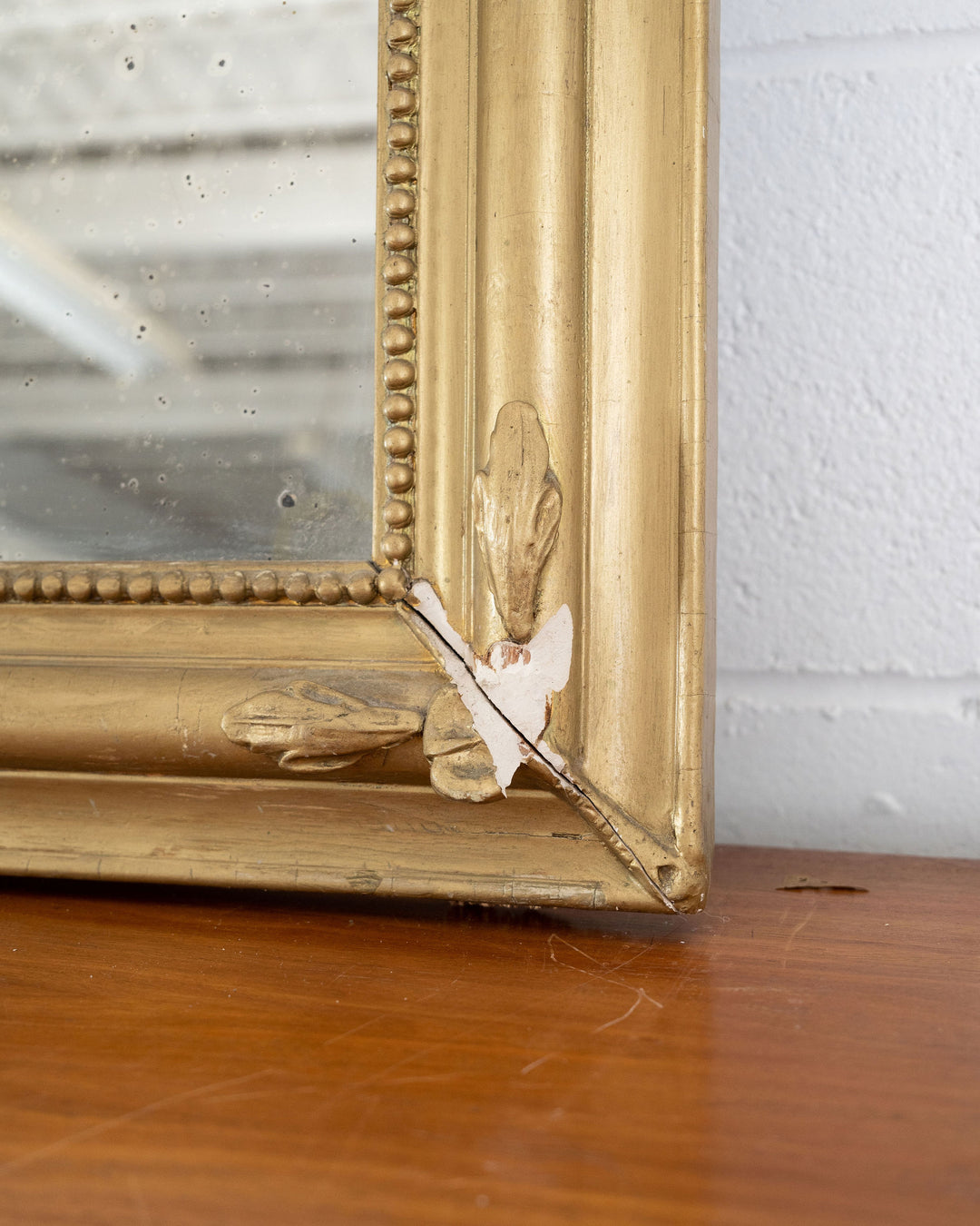 antique french louis philippe gilt mirror