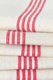 pair of vintage french linen towels