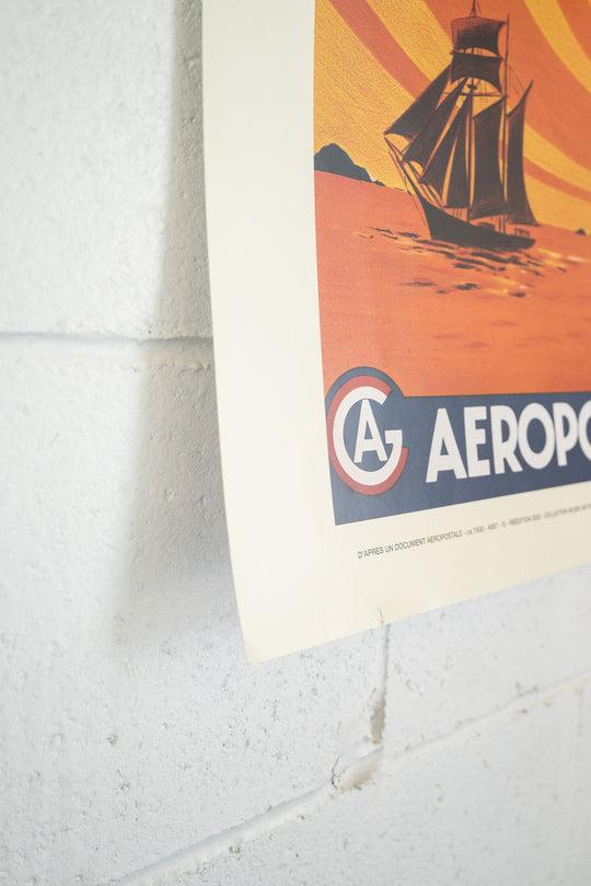vintage french Aeropostale promotional print