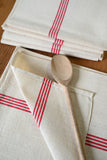 pair of vintage french linen towels