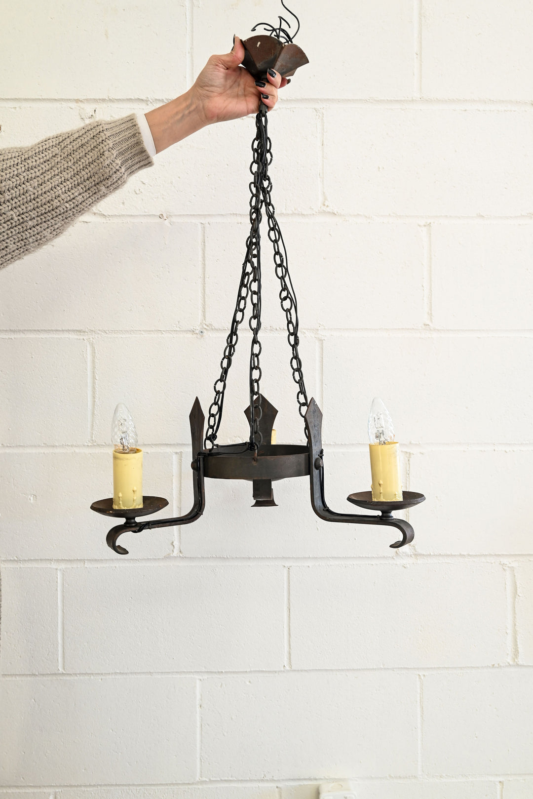 cast iron château chandelier