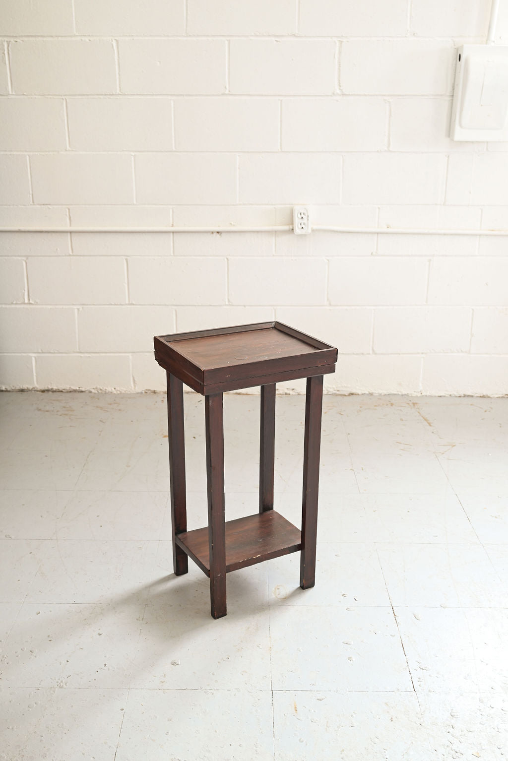 vintage french wood side table