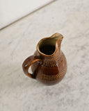 vintage French petite stoneware pitcher