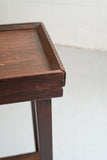 vintage french wood side table