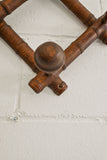 rare vintage french collapsable faux bamboo coat rack