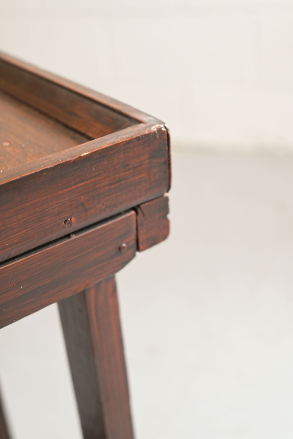 vintage french wood side table