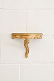 vintage petite florentine gilt floating shelf