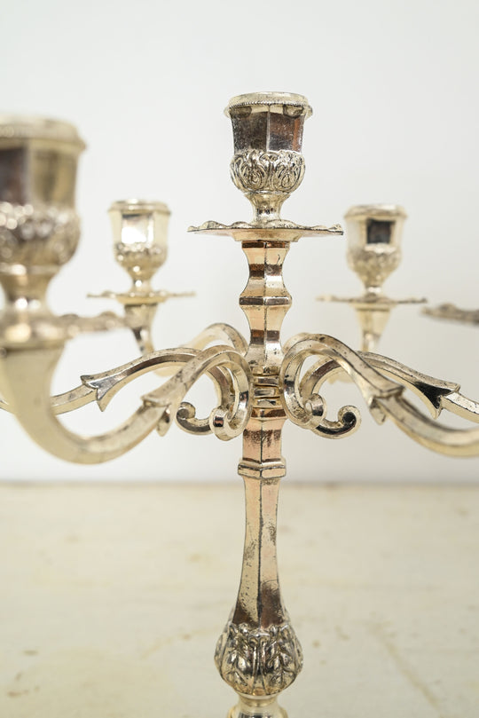 vintage west german silverplate candelabra