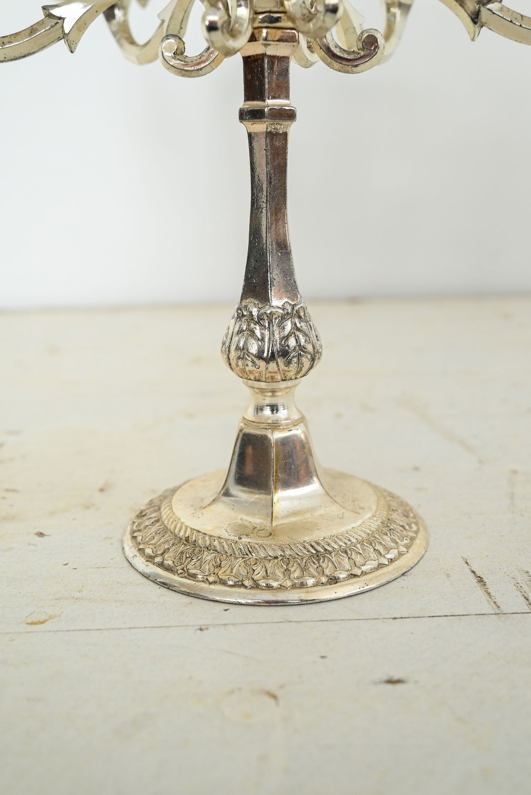 vintage west german silverplate candelabra