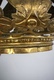 antique pressed brass chandelier