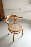 vintage Thonet chaise de bureau with cane seat