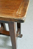midcentury french arts and crafts style wood stool