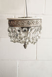 antique flushmount crystal chandelier