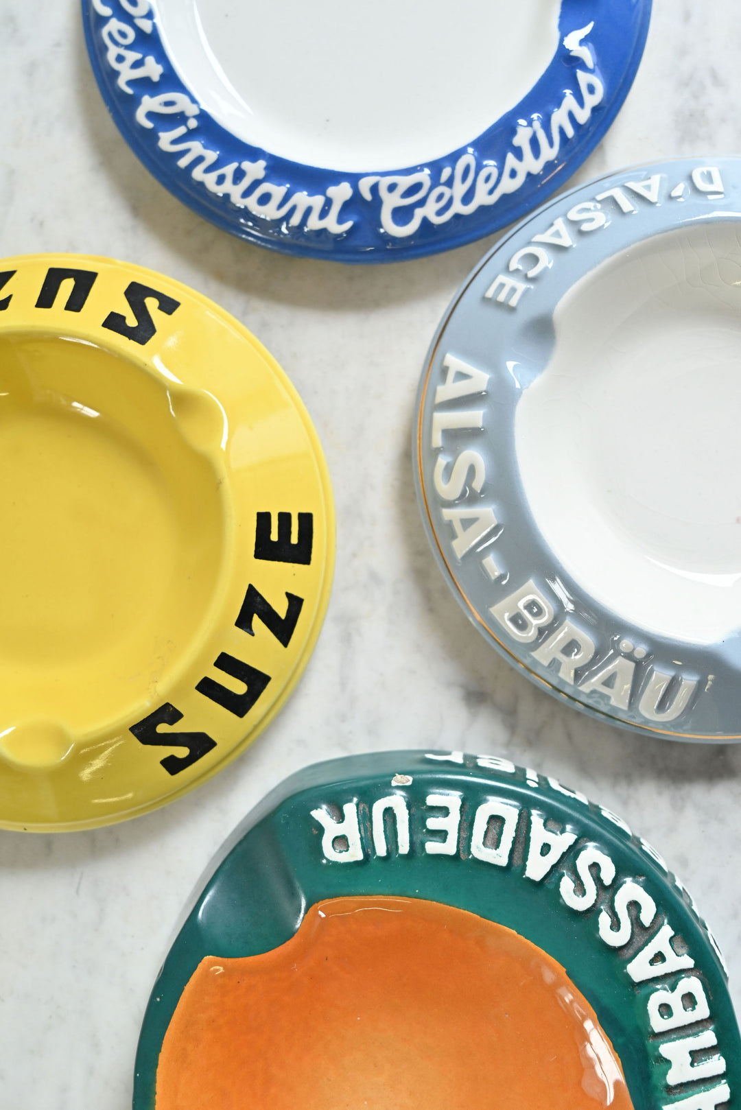 vintage french advertising ashtray, Suze