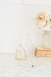 vintage french glass perfume bottle