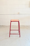 midcentury french schoolhouse stool