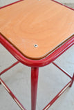midcentury french schoolhouse stool