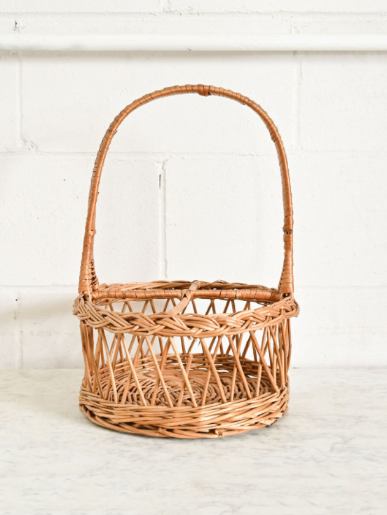 Vintage French “porte-bouteille” basket