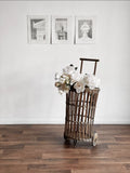 Baguette basket and barn board shelf