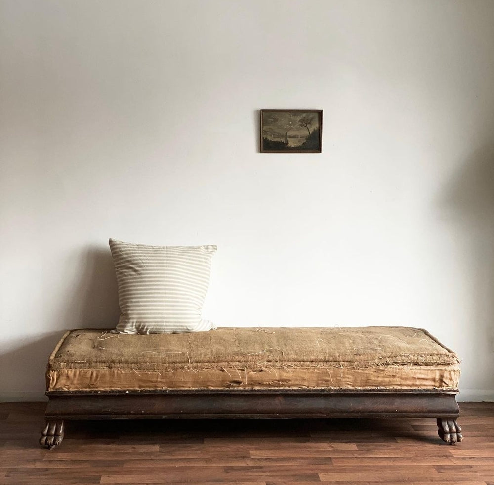 deconstructed 19th century oak daybed