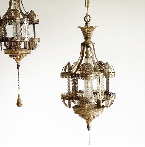 vintage moroccan swag lamps
