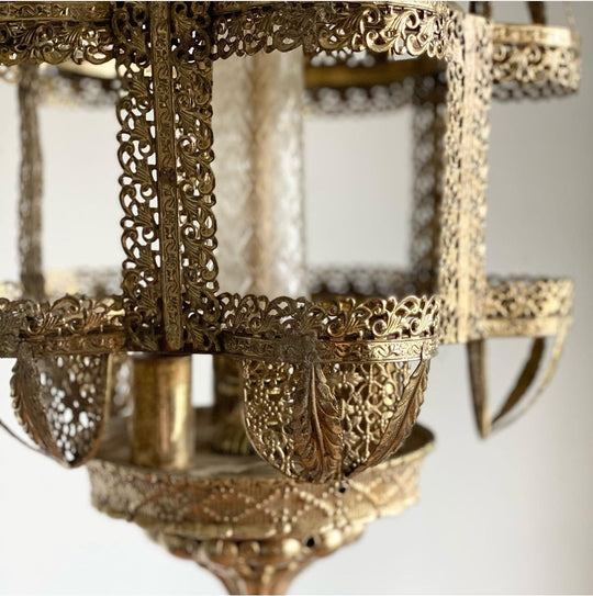 vintage moroccan swag lamps