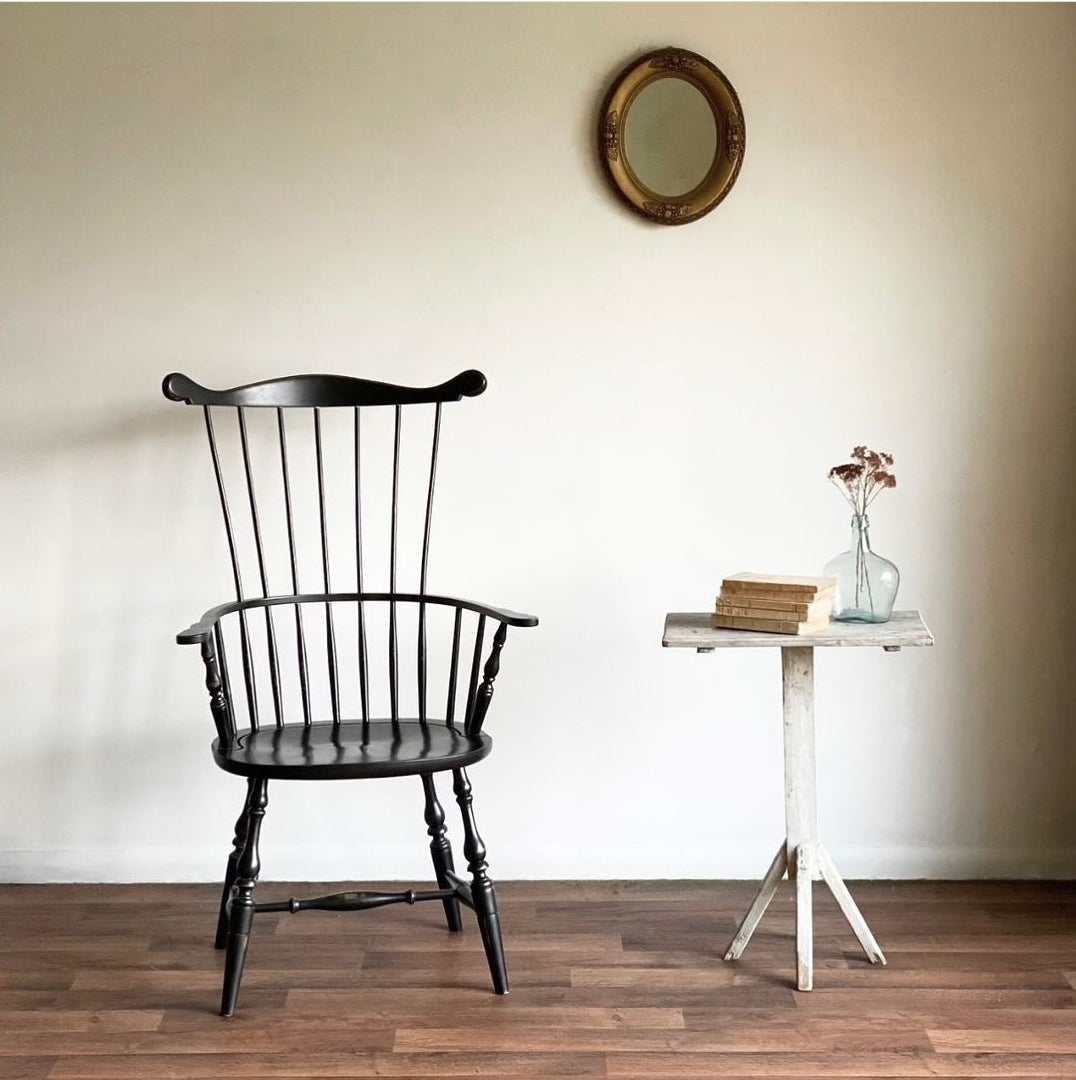 vintage high back windsor chair