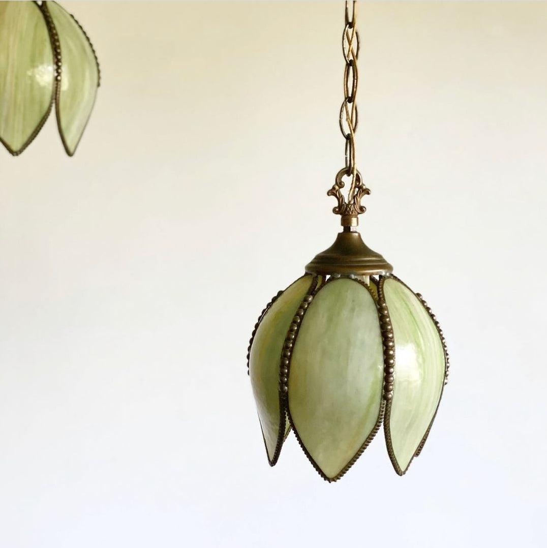 Vintage tulip pendant light