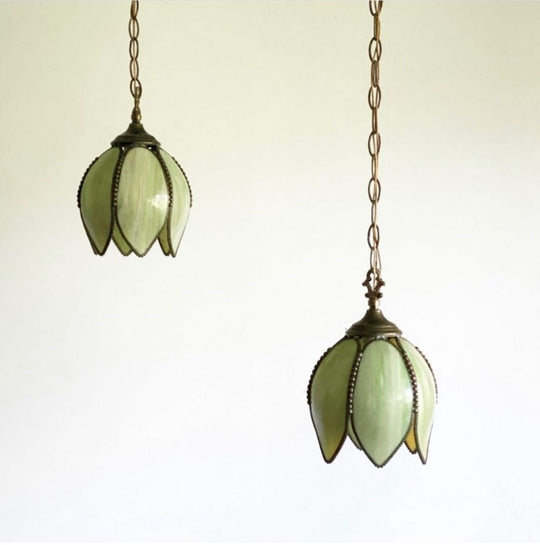 Vintage tulip pendant light