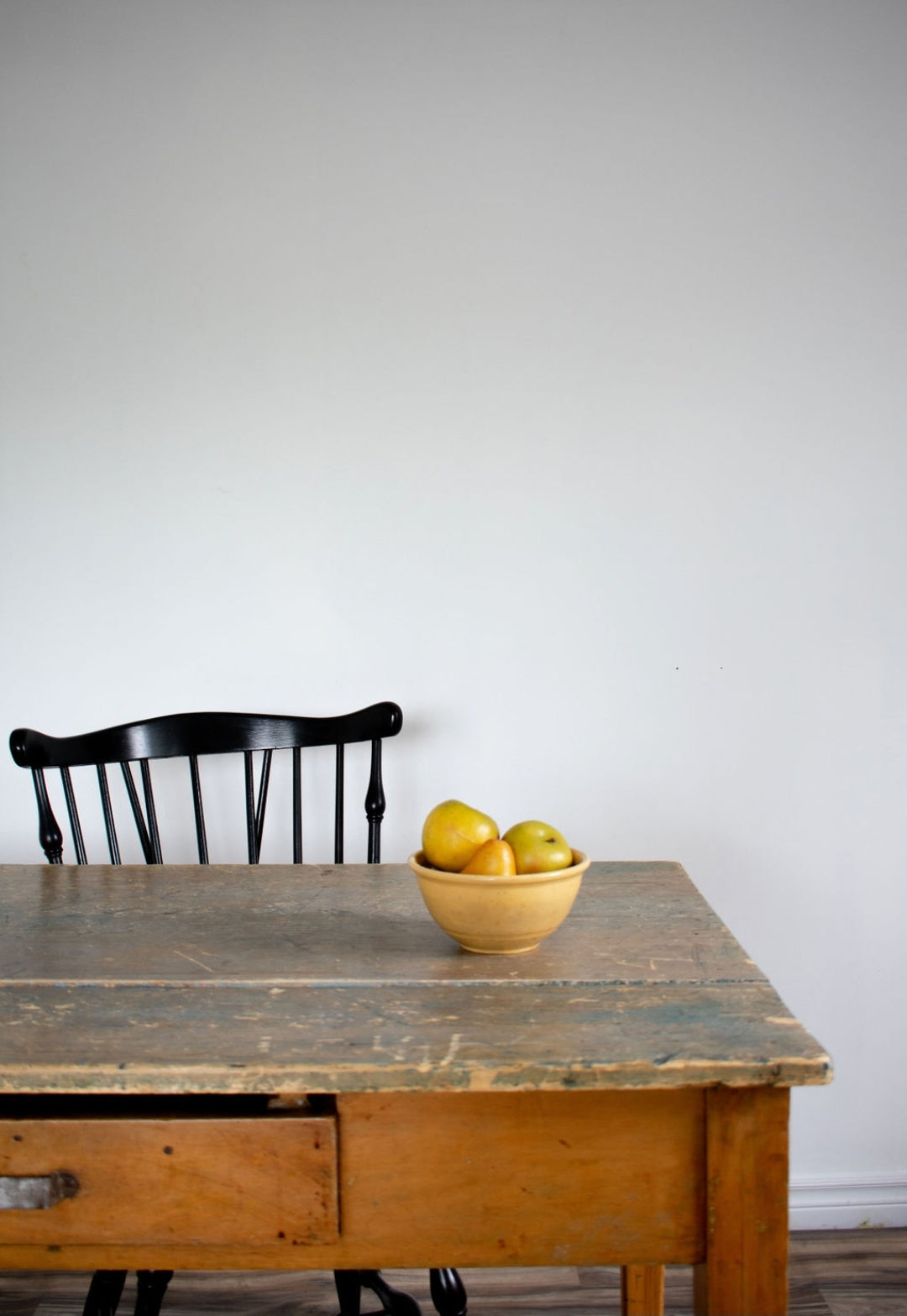 antique table on casters