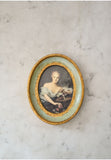 set of three vintage florentine portriats