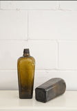 antique glass gin bottles